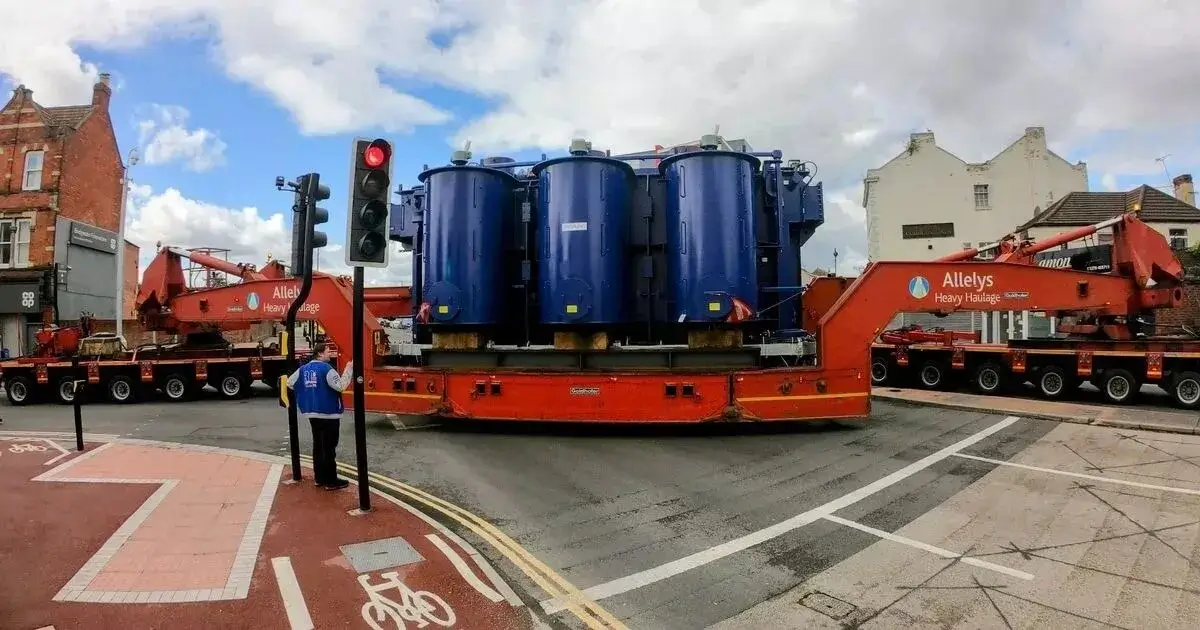 National Grid transformer makes journey