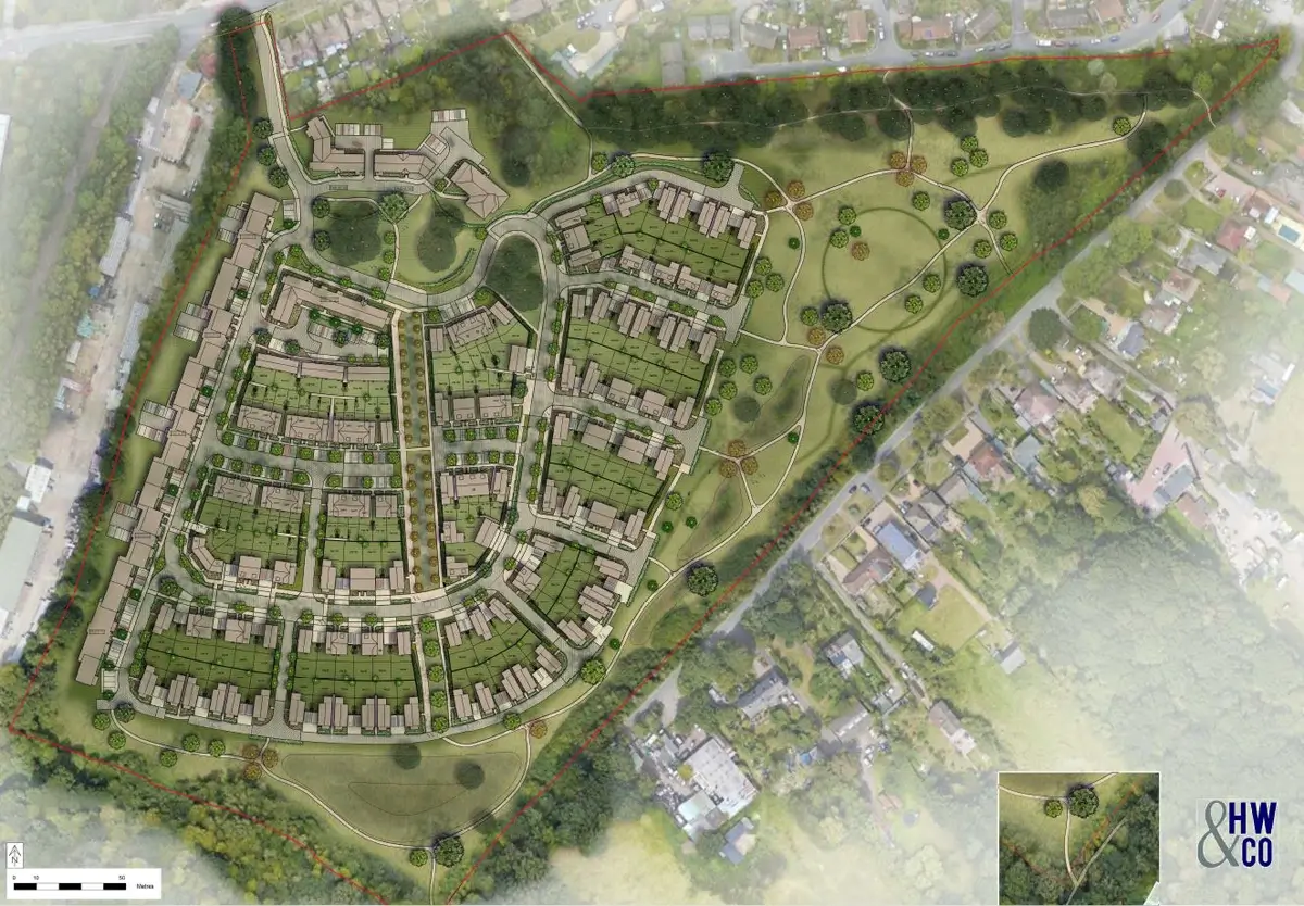 Proposed development site at former Chessington Golf Club